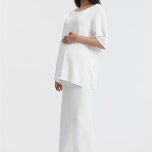 Legoe Heritage | Poppy Cotton Knit Tee & Knit Skirt Set | Maternity